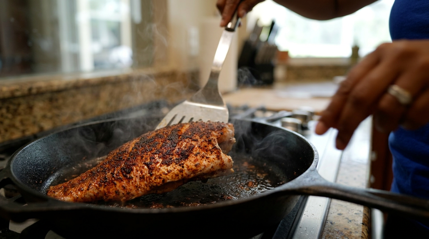 The Sizzling Cast-Iron Flip